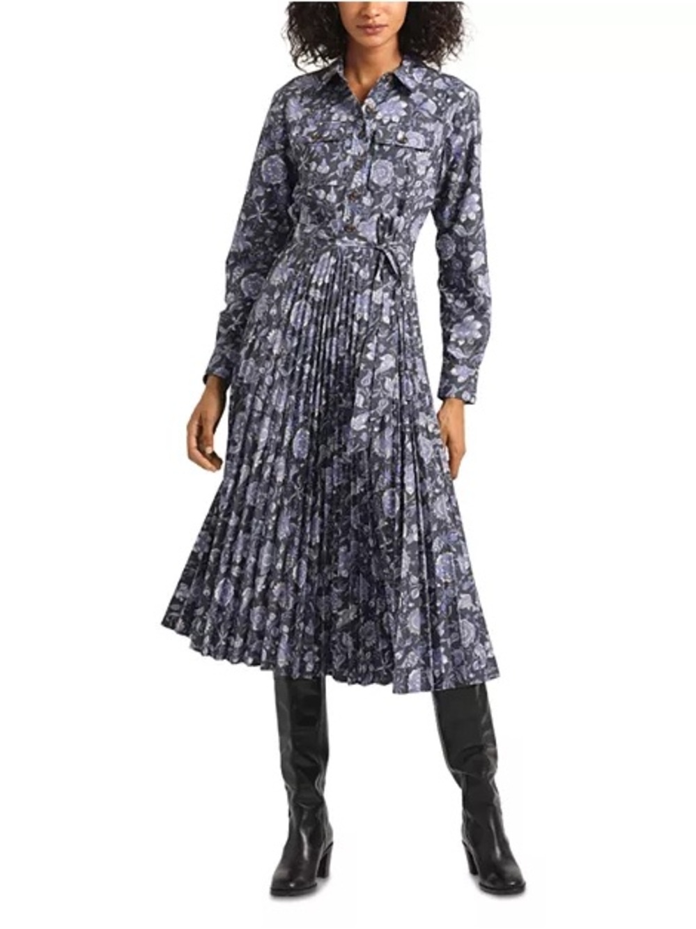 Derek Lam 10 Crosby NWT Kenza Pleated Midi Dress